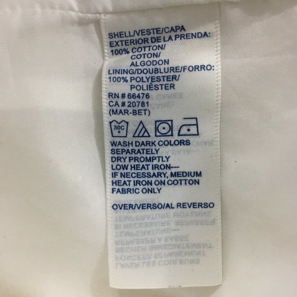 Tommy Hilfiger Womens 2 Pants White Mid-Calf Career Cropped 100% Cotton Capri - Picture 10 of 11